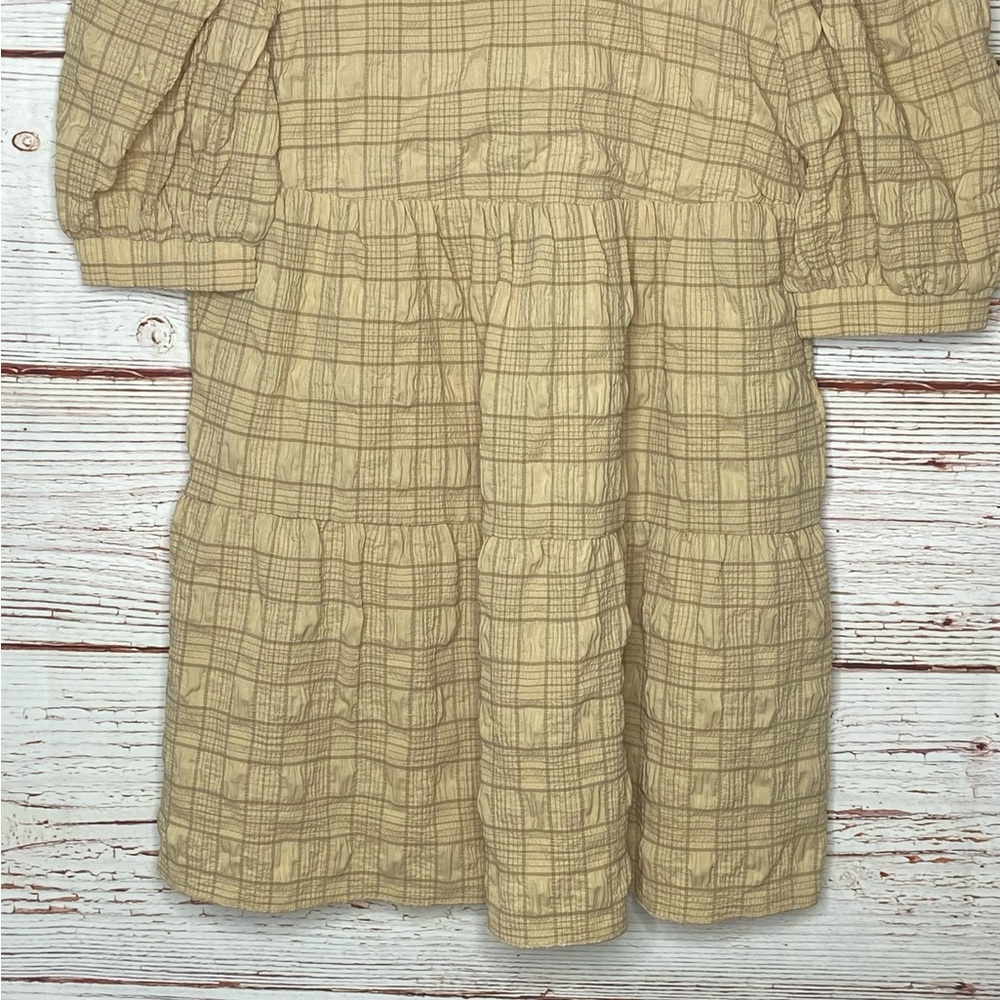 Showpo Darcia Dress in Beige Check Sz 2 - Picture 9 of 16